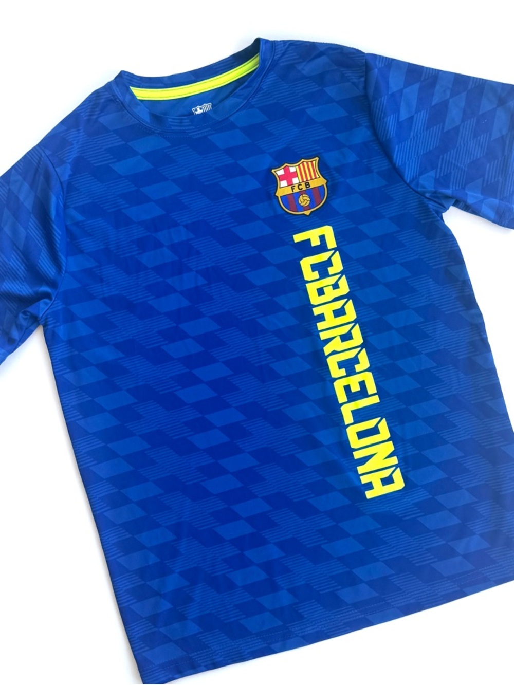 FC Barcelona Kids Blue Graphic Short Sleeve Jersey Tee